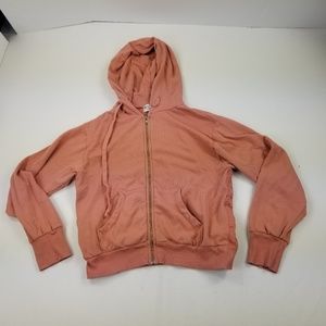 Wildfox Hoodie Medium Zip Front Stan Strip Pock535